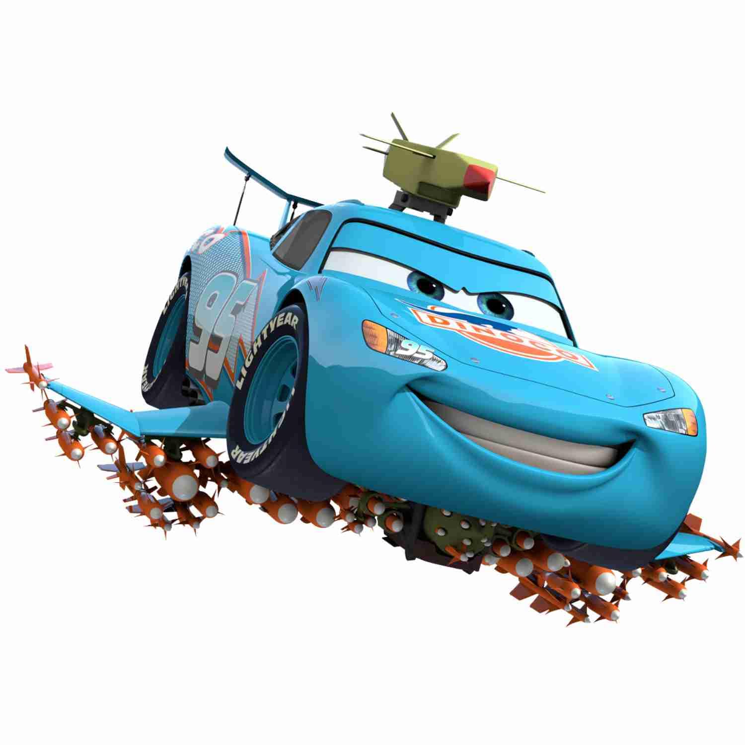 GovardhanSons Kids Wall Sticker ? Big Racing Car and Truck Cartoon Vinyl ? Peel and Stick Self Adhesive Mural ? Large 14x23.5 Inch Thunder Racer Car Wall Decor for Boys Bedroom, Playroom-image-12