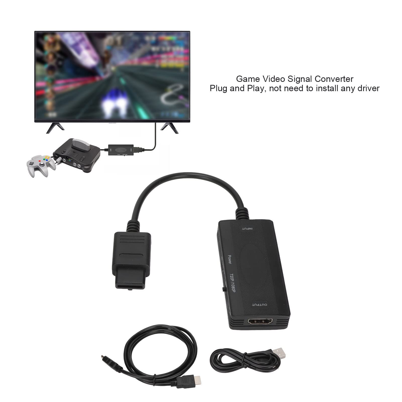 Nintendo 64 To HDMI Converter N64 To HDMI Converter Adapter - Plug ...