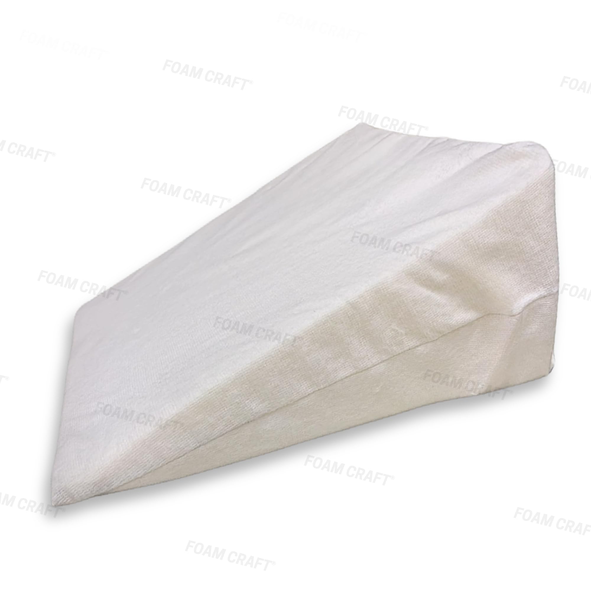 Bed Wedge Pillow for Neck, Shoulder & Back Support | For Anti snoring & Acid Reflux Pillow with Soft Fleece Cover, Orthopedic Memory Foam Pillow for relieving GERD, Sleep Apnea (60cm X 60cm X 15cm)