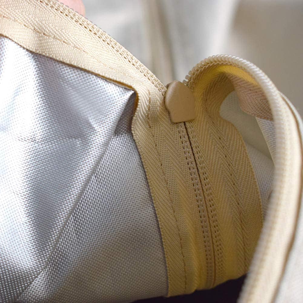 Outdoor Cushion Storage Bag with Handles Zipper Waterproof Furniture Storaged Bag Patio Cushion Storage Bags, 60" L x 20" W x 28" H, Beige&Coffee