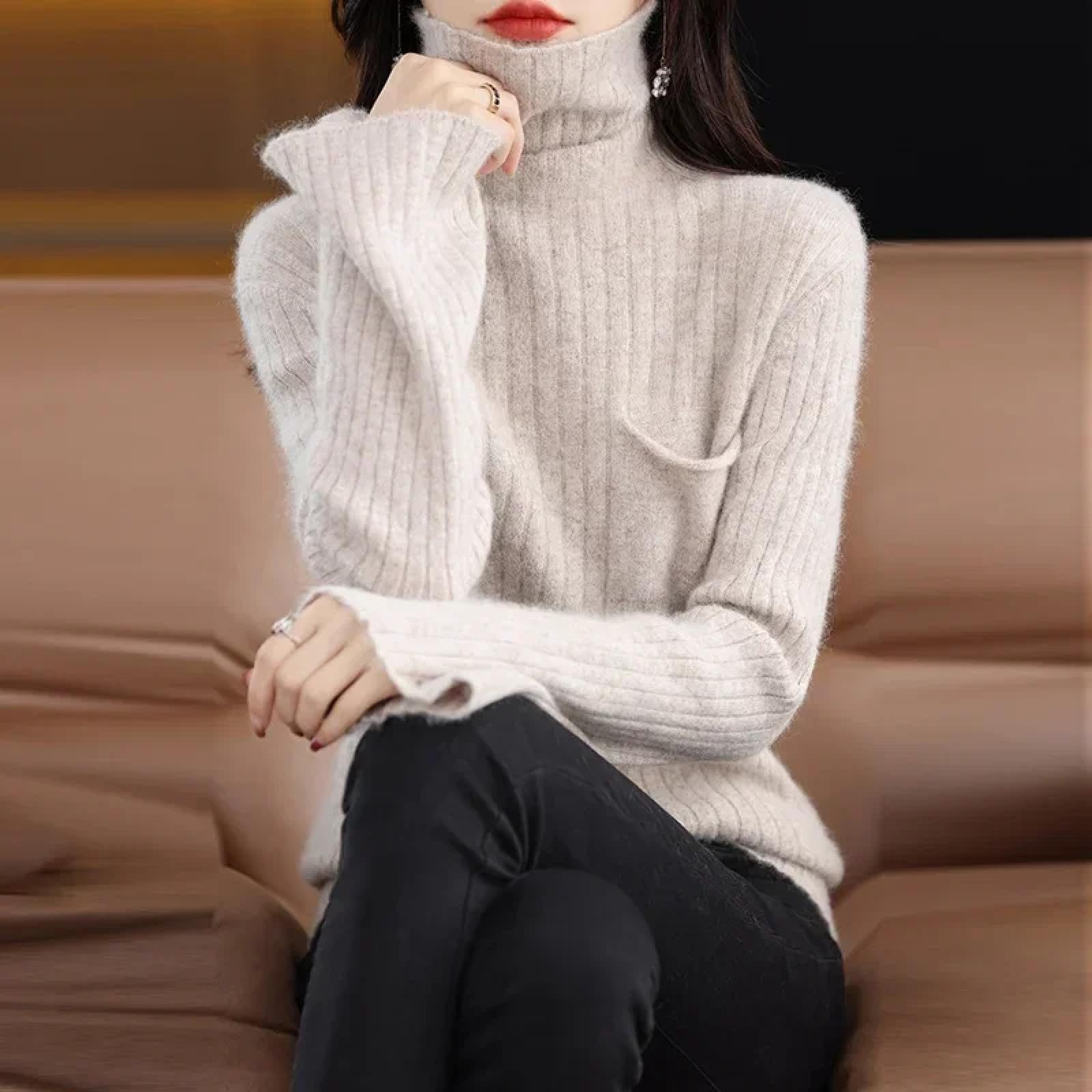 Maglione Felpe con Cappuccio Hoodies Pullover Sweatshirt Uomo Donna Maglione Donna XL Cammello