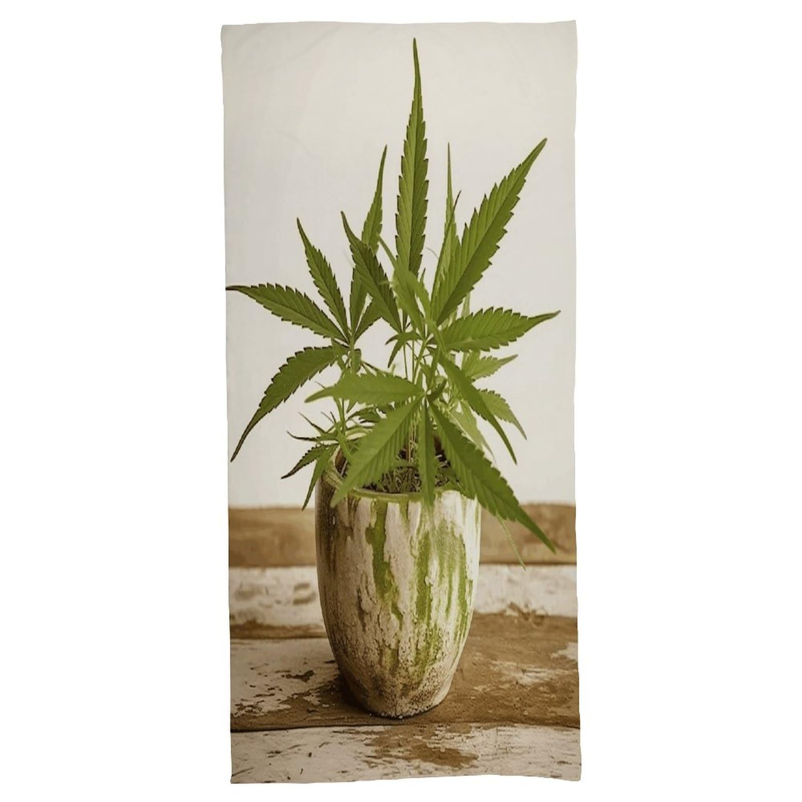 Fekiloot Men's Style Grass Pot Leaf Bath Towel Highly Absorbent,Beach Towels For Wo,Pool Towel Bathroom Essential For Beach,Gym,Travel, Camp