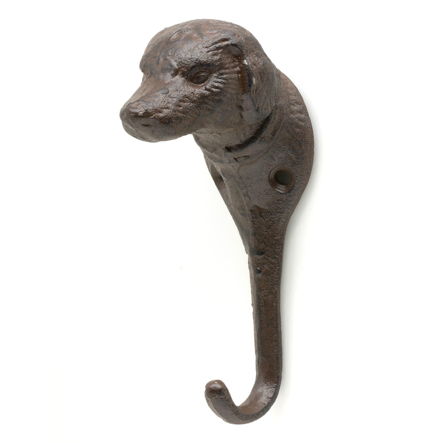 CKB LTD Cast Iron Dog Wall Hook – Rustic Decorative Multi-Purpose Heavy Duty Metal Hanging Hooks for Coats, Keys, Bags, Hats & Tools Storage