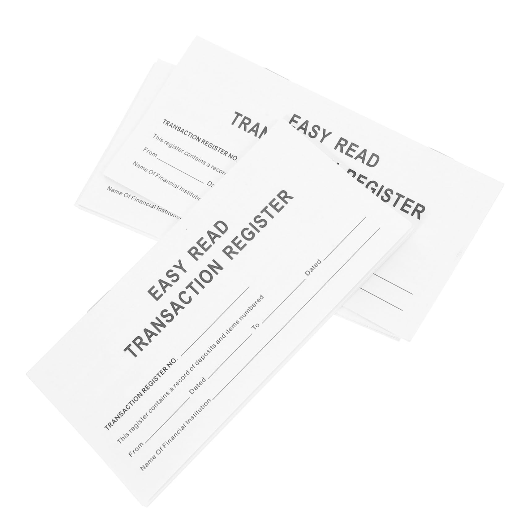 NUOBESTY 小切手帳6冊セット 財務記録オーガナイザー 小切手簿 コンパクト設計 取引管理ページ付 会計帳簿オフィス用品 金銭管理 冊人会計用