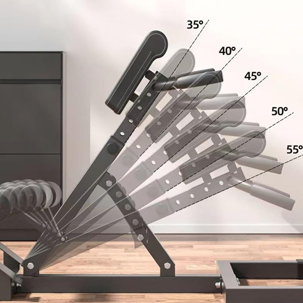 Roman Folding Waist & Hip Trainer - Back Extension Machine & Glute Trainer for Home Workouts, Inversion Table & Workout Bench Leg Extension & Back Workout Equipment