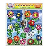 JesPlay Flowers Flexible Gel Clings - Christmas Stocking Stuffers - Glass Window Clings for Kids and...