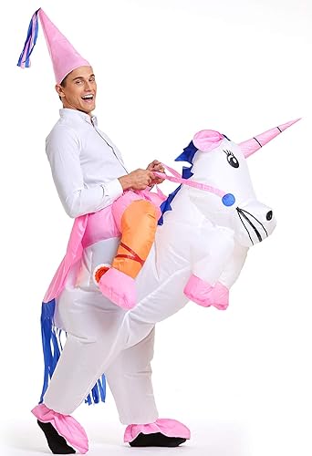 Miniatura 3 de Yeahbeer Disfraz para Halloween inflable disfraces de adultos y niños para montar y cabalgar sobre animales L