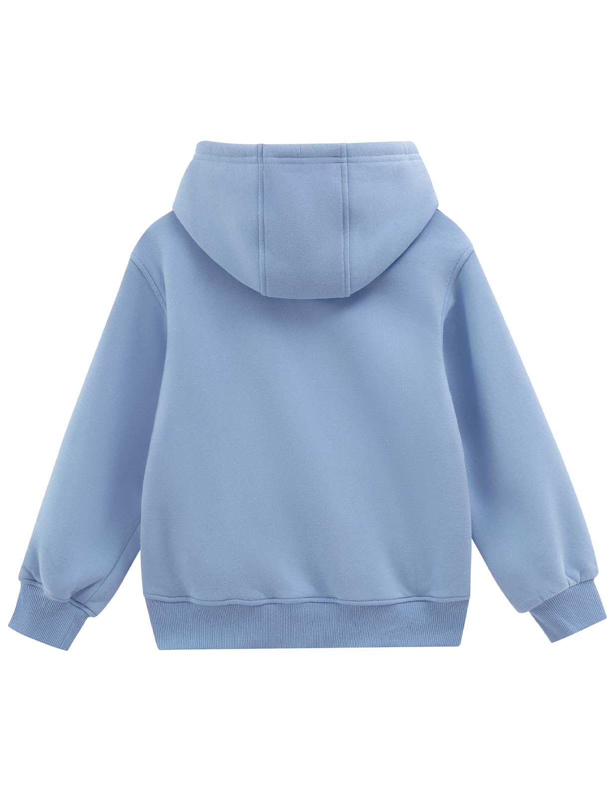 Noomelfish Warmer Fleece-Hoodie für Mädchen, Sherpa-Futter, Winterpullover mit Kapuze (5–12 Jahre)