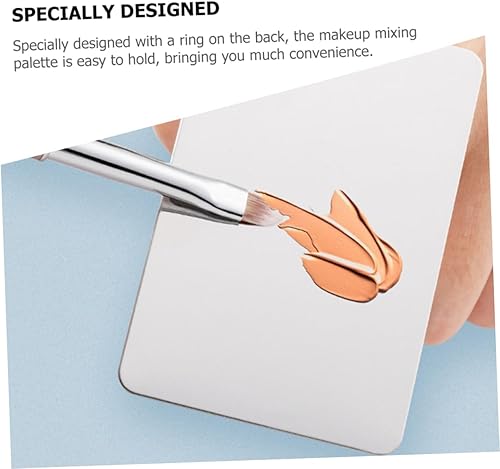 NOLITOY Makeup Mixing Tray Spatula Foundation Palette Tray Palette Makeup Tools