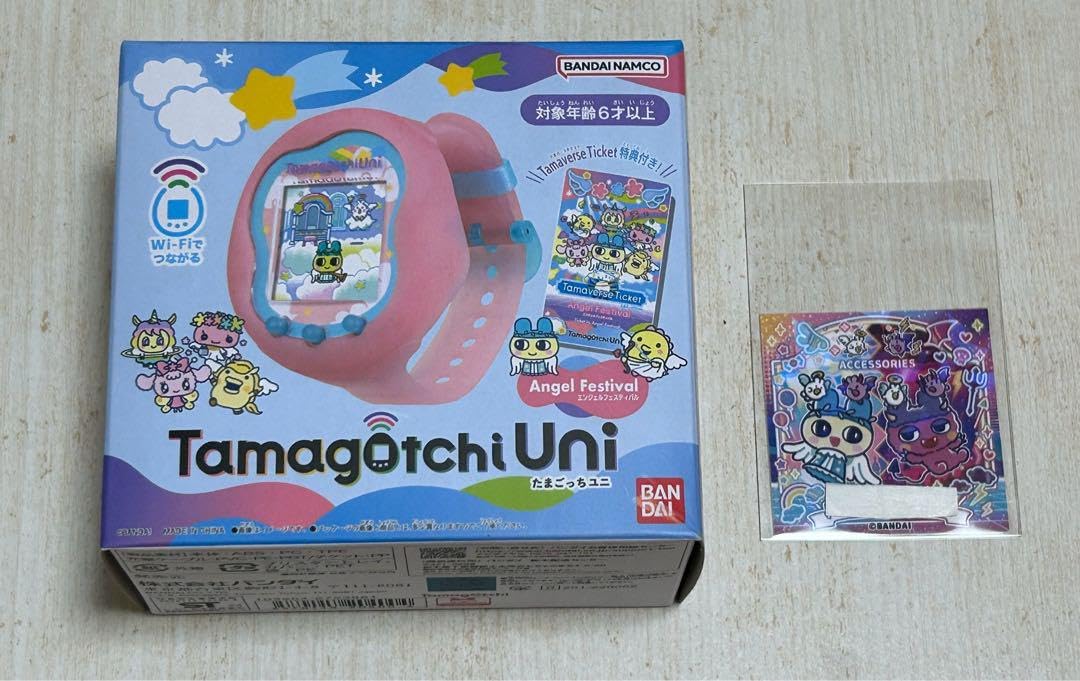 極美品！たまごっちuni エンジェルフェスティバル 箱付き3DL 付 Tamagotchi Uni Angel Festival (電子玩具) - ホビーサーチ おもちゃ