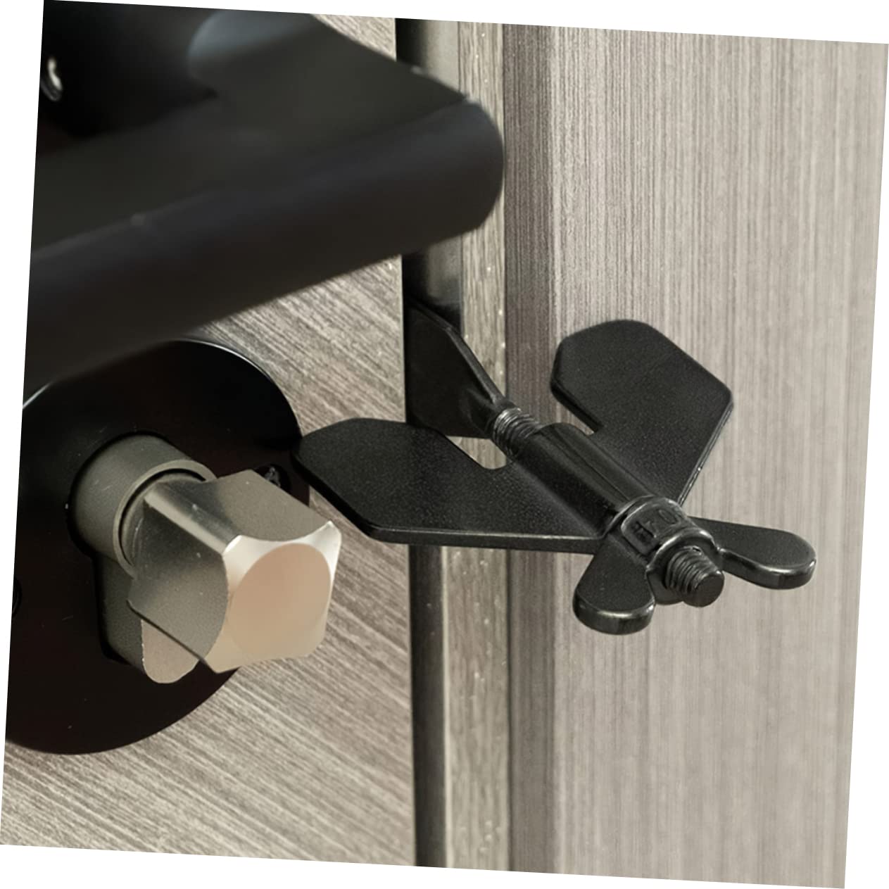 Operitacx 5 Pezzi Serratura Porta Portatile Antintrusione Inossidabile Dispositivo Sicurezza per Hotel Appartamenti e Dormitori Installazione Senza Perforazione Facile da Trasportare e