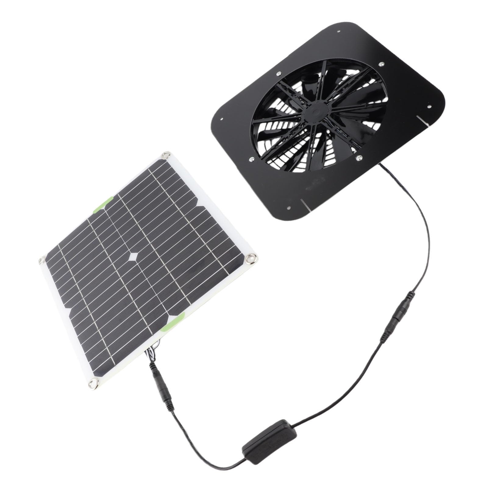 Ventilatore Solare Estrattore da 13,5 Pollici con Pannello 10W
