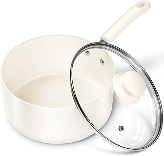MICHELANGELO Nonstick Ceramic Saucepan with Lid