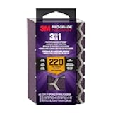 3M DCDA220-PGP-1T Pro Grade Precision 3-in-1 Angled Faster Sanding Sponge, 220-Grit Extra-Fine, 2.5
