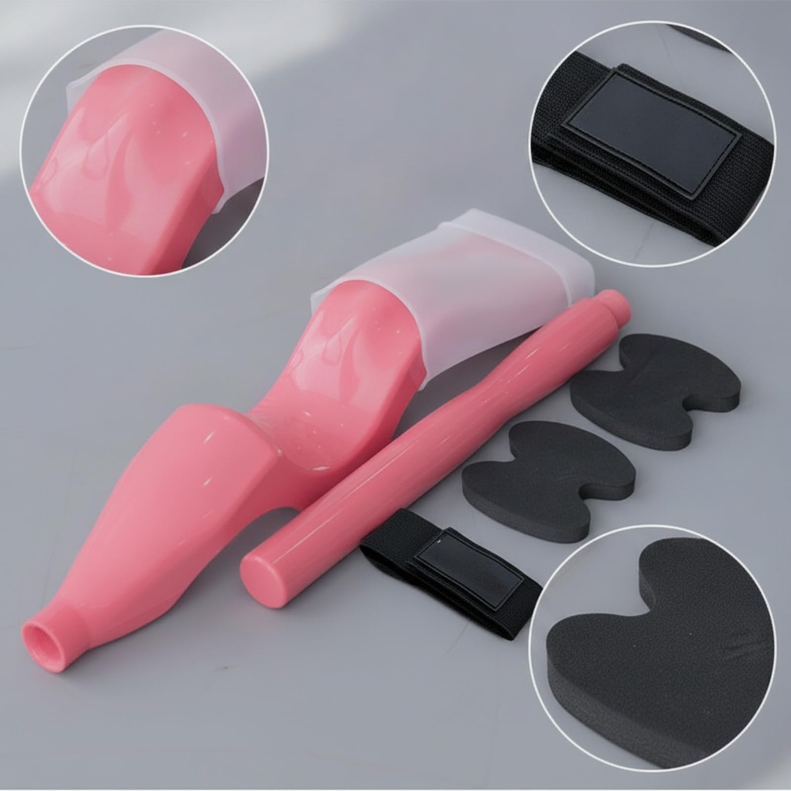 Étireur Pied Ballet Portable Tenur Pied Ballet Compact Rehausseur Voûte Plantaire pour Maison, Beige, Plastique Épissé