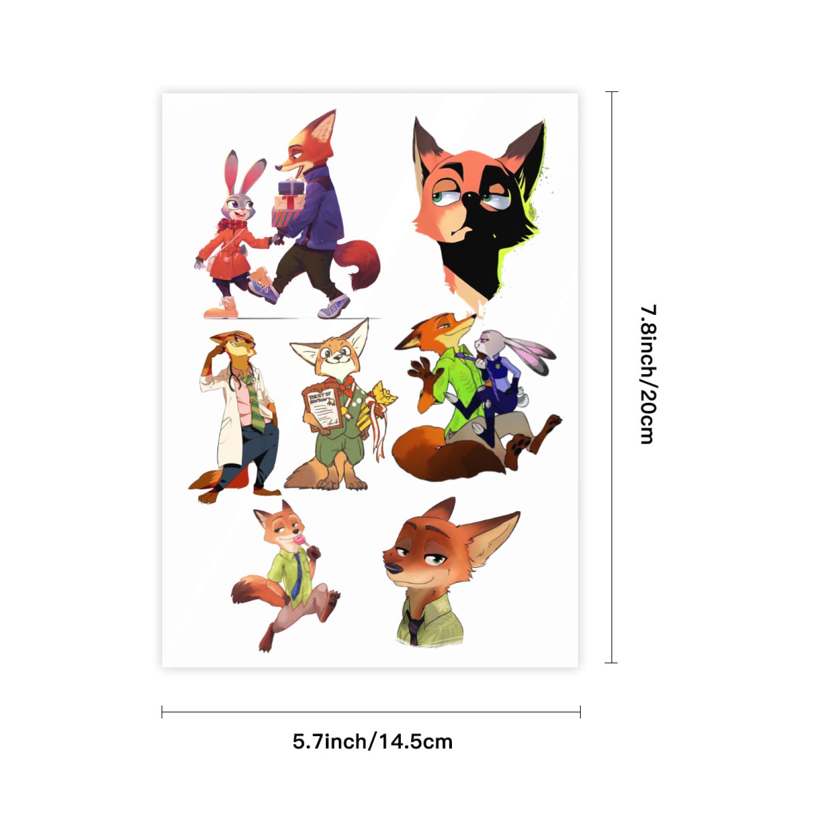 Amazon.co.jp: ステッカーセット ズートピア ニック・ワイルド