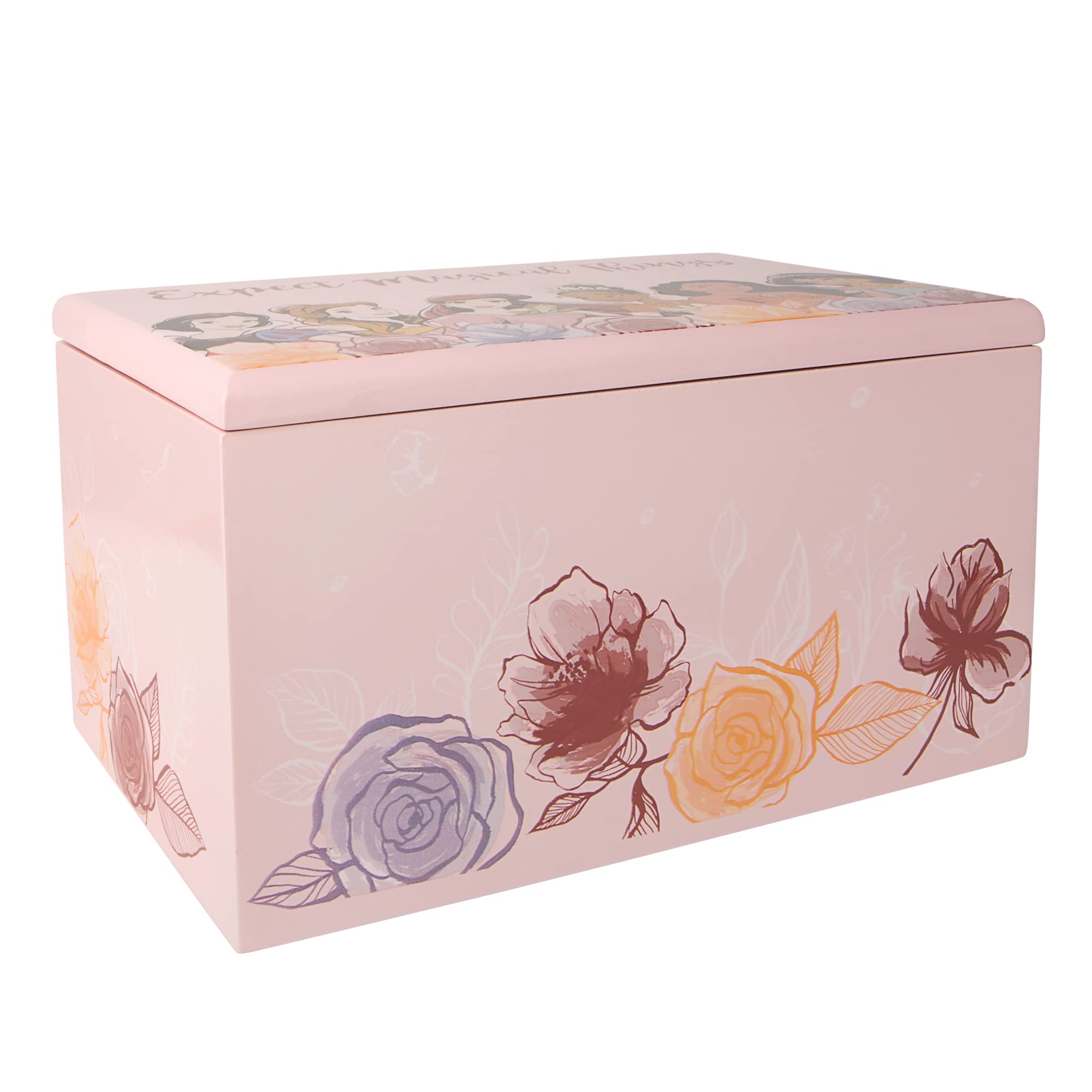 Peers Hardy Disney Princess Pink Printed Wooden Jewellery Box VX700652L,One Size