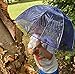 Totes Kids Clear Bubble Kids Umbrella - Perfect for Walking Safety- Child Safe with Pinch-Proof Closure and Easy-Grip Curved Handle Perfect for Small Hands, blue.