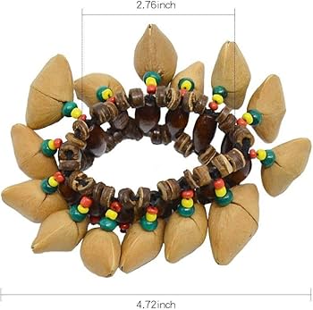Amazon.com: Seed Maraca Rattle Bracelet African Tribal Style