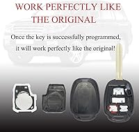 Vista 6 de MechanMagic Key Fob Remote Replacement Fits for Toyota Corolla 2014-2019/Camry 2014-2017/Tacoma 2016-2018 HYQ12BDM Keyless Entry Remote Control