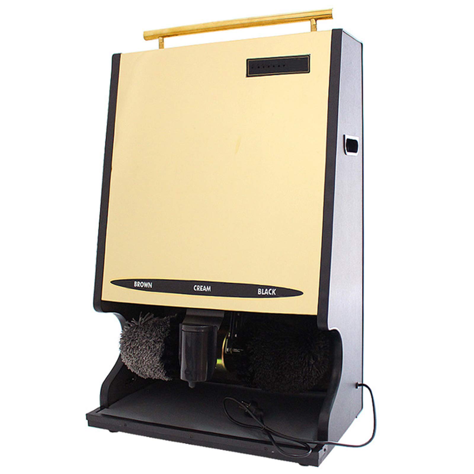 JFGCTYHXY Shoe polisher, Shoe Brush, Suitable for Hotels, Commercial Buildings, Banks Etc,G1,Electric Shine Machine(Gold)