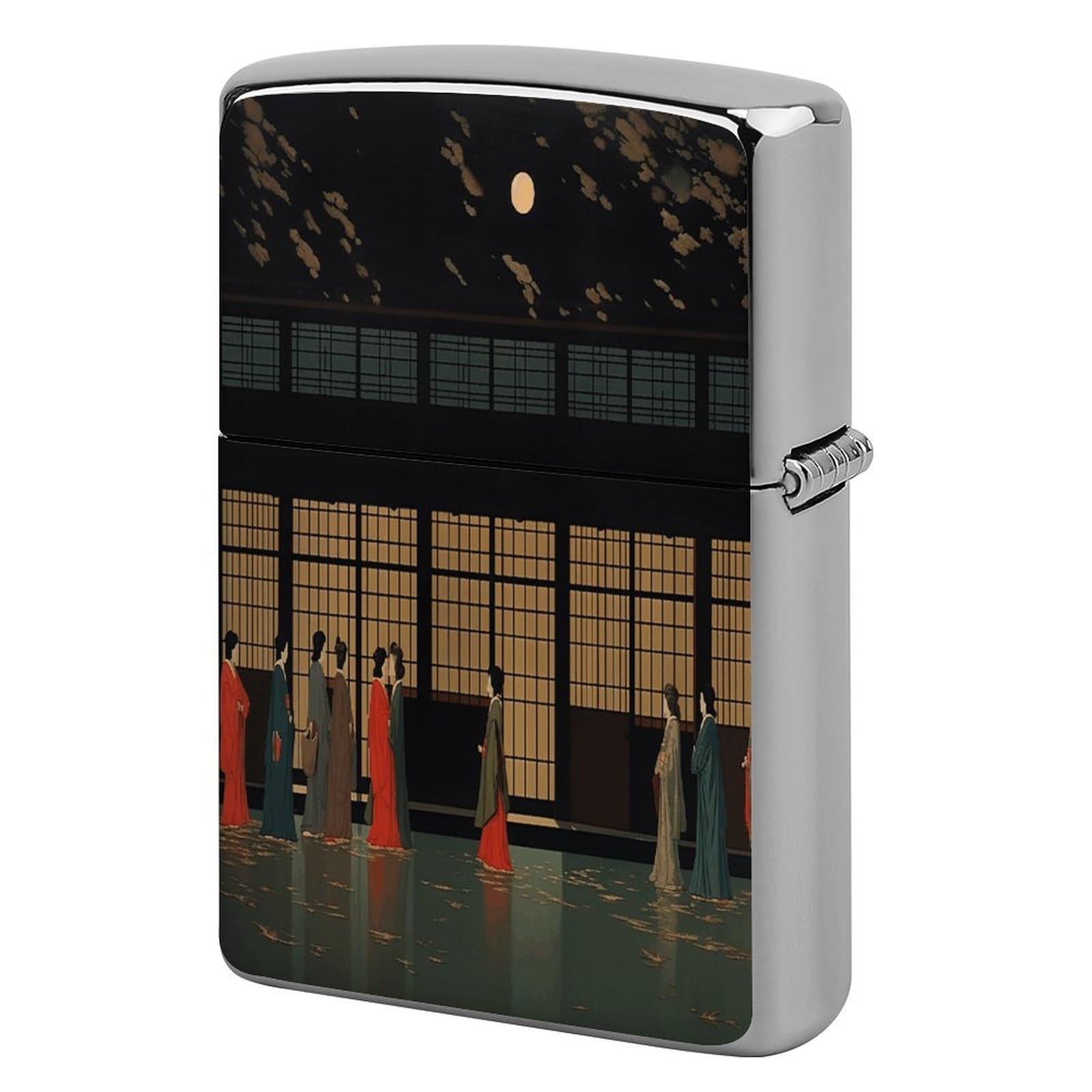 Fekiloot Girls Style Oriental Lighter Case Cover Metal Lighter Case