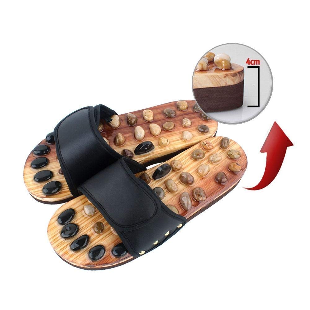 GREEVA Stone Acupuncture Slipper | Men's and Women's Reflex Foot Massager Natural Stone Slipper (Black or Red- standard) GREEVA Stone Acupuncture Slipper | Men's and Women's Reflex Foot Massager Natural Stone Slipper (Black or Red- standard)