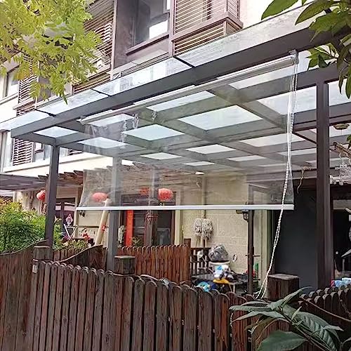 Pare-pluie transparent en store enrouleur PVC contre le vent de fenêtre