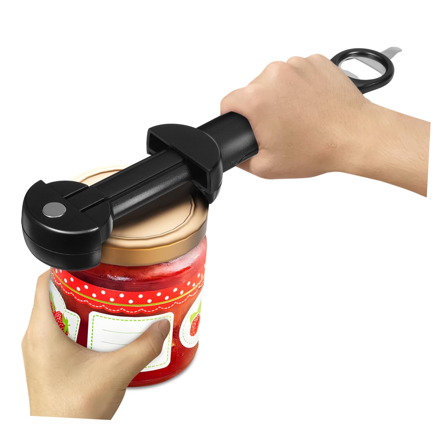 ABOOFAN 5 Piezas Abrelatas abridor de tarros de conservas removedor de tapa de frasco Abridores ajustables Abridores retráctiles abrebotellas herramienta multifunción Accesorios de cocina
