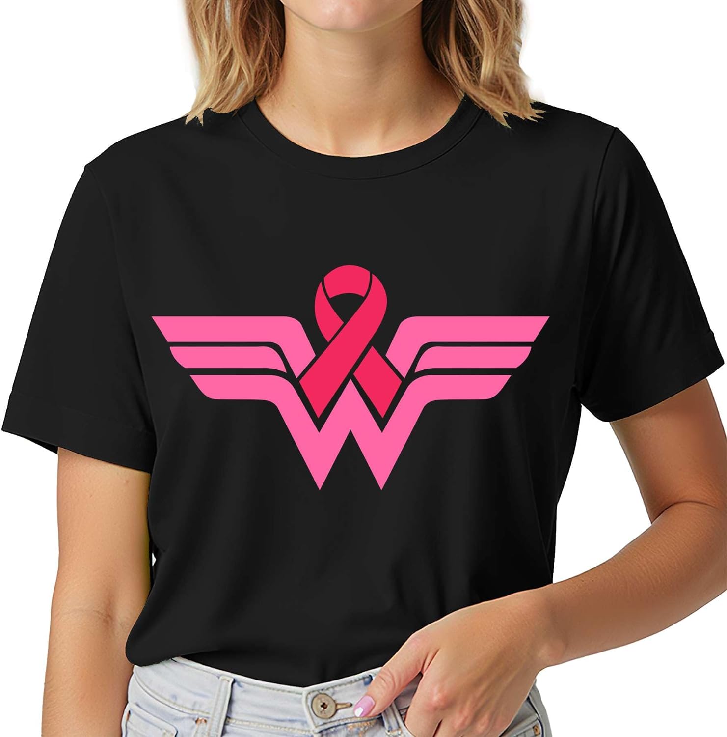 Breast Cancer Awareness Shirt for Women – Pink Ribbon Warrior Tee – Support Fighters & Survivors – Inspirational Gift for Her - Image 2