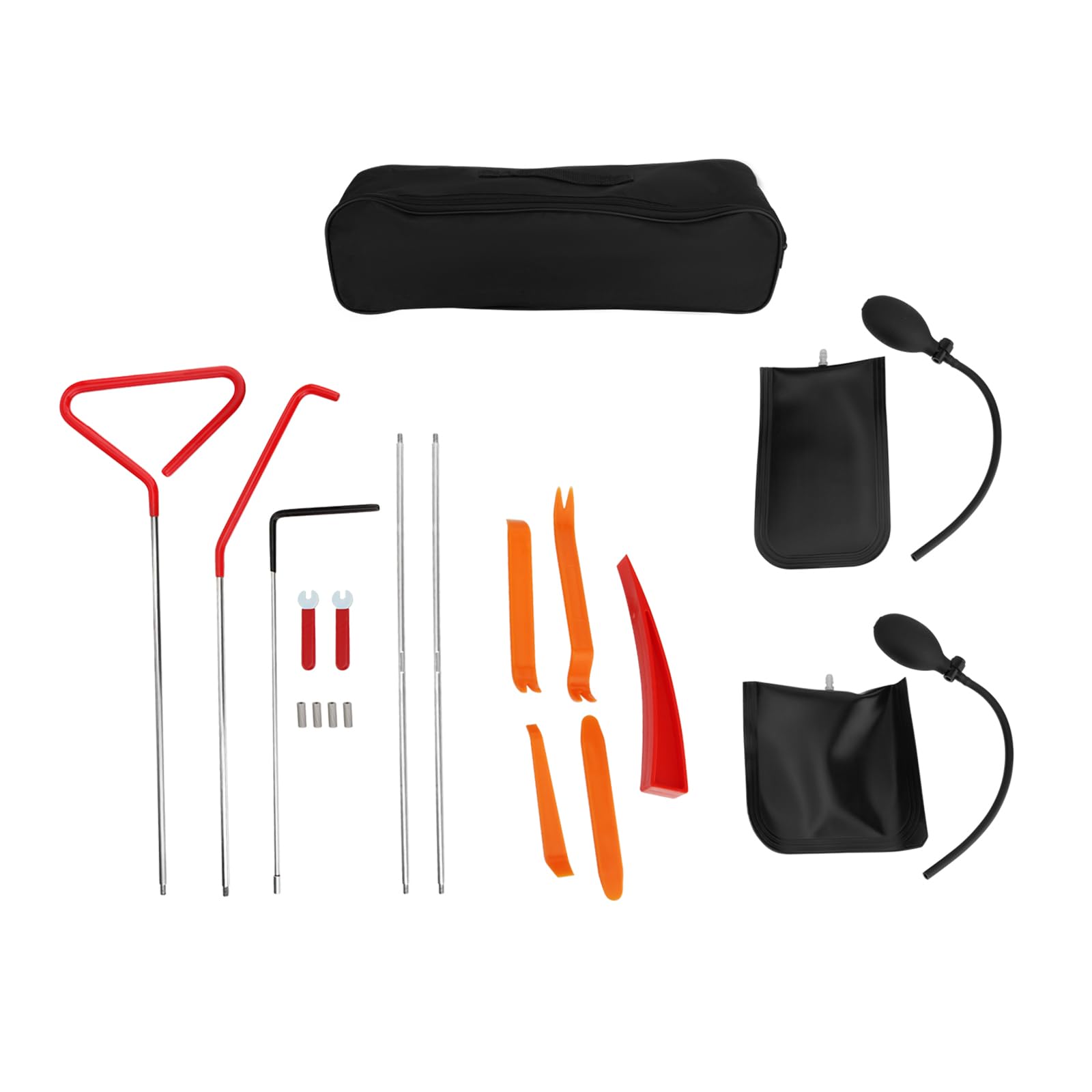 Skyplanet Kit di riparazione a lunga portata, kit di emergenza per auto, strumento di rimozione del pannello, strumento di fissaggio per auto, kit di blocco per tutti i veicoli, uso di emergenza