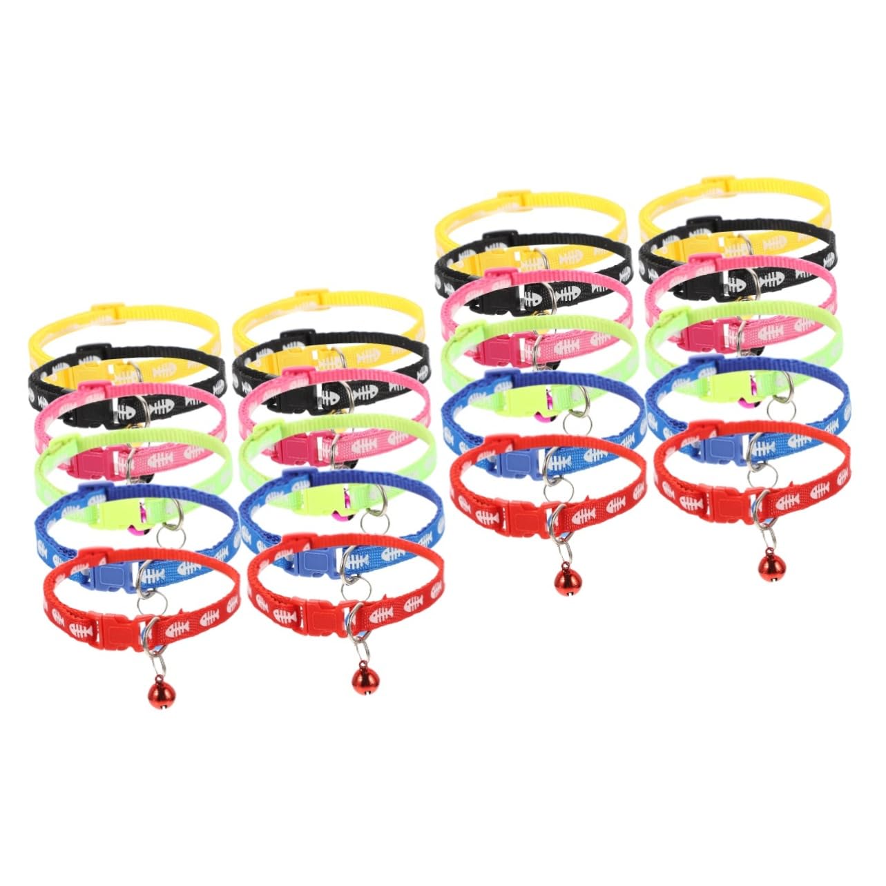 Collar para estampado de gatos ajustable reutilizable FOMIYES pack de 24 piezas