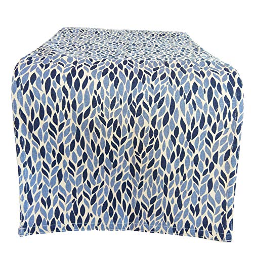 Cushystore Leave Garden Grains Table Runner Farmhouse Cottage Rustic Theme 100% Cotton Navy Blue, 13 X 48 Inch #TOP2