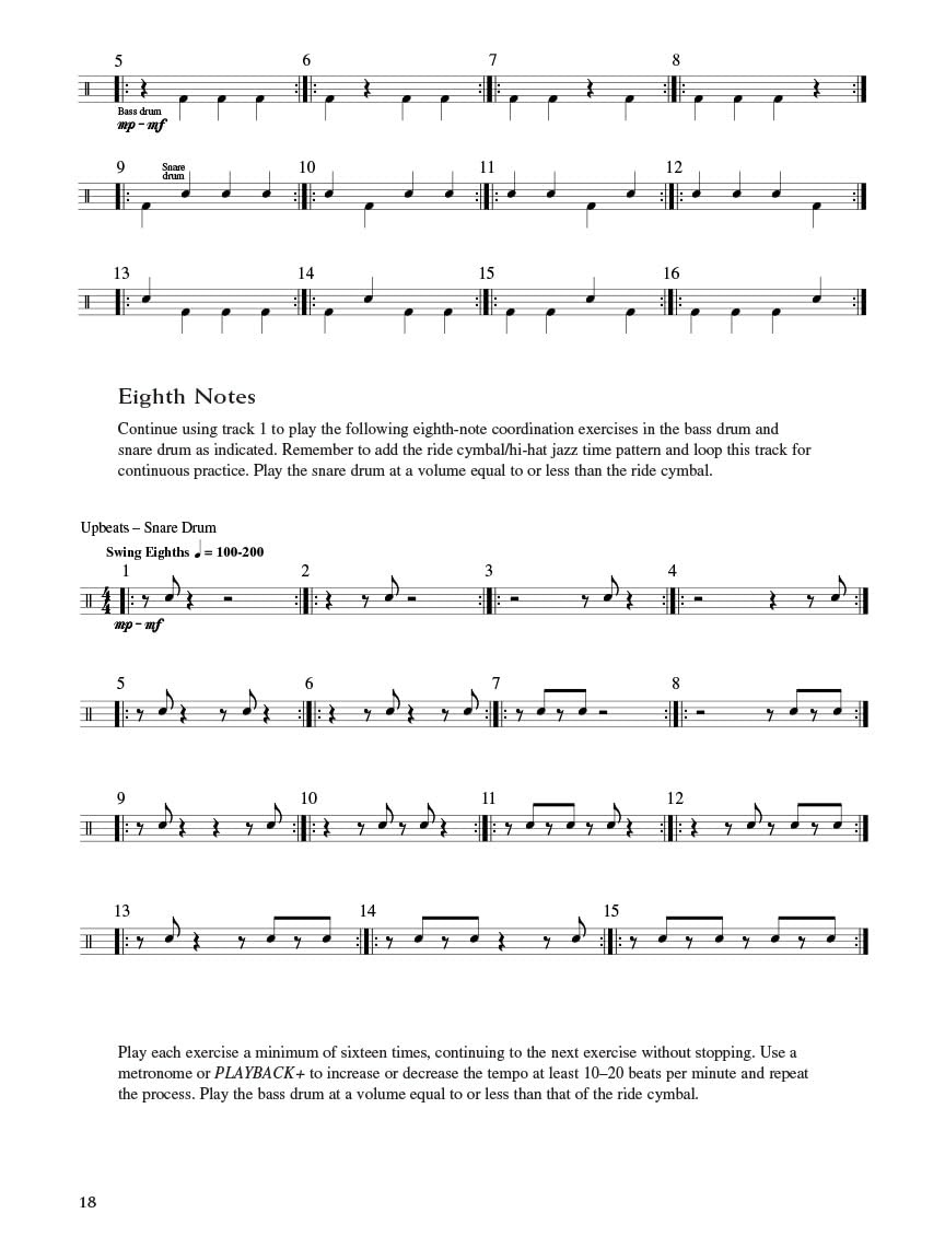 Jazz Standards for Drumset: A Comprehensive Guide to Authentic Jazz Playing Using 12 Must-know Tunes