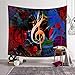 WERT Notas Musicales Tapiz Colcha decoración del hogar Arte Hippie decoración de Fondo Mandala Mantel Estera cojín Toalla de Playa Tapiz A11 200x180cm