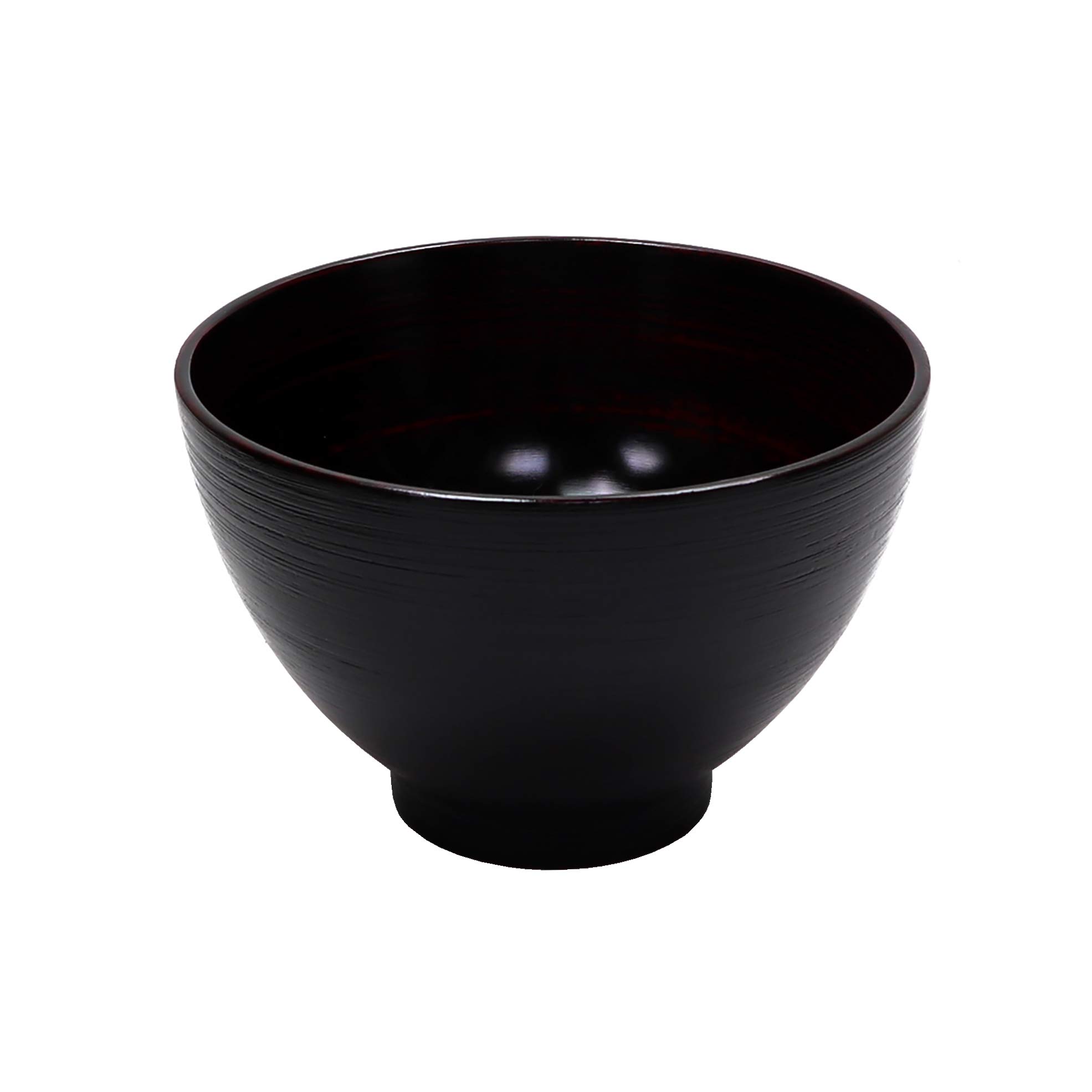 Osaka Choseido Miso Soup Bowl Wooden Akebono Yamanaka Lacquer 5.6in