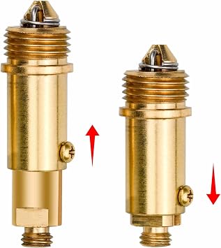2 Pcs Replacement Sink Basin Bath Pop Up Click Clack Slotted Plug Bolt Assembly Internal Spring Brass Plug Bolt for Most Bathroom Bathtub Sink Drain Stopper
