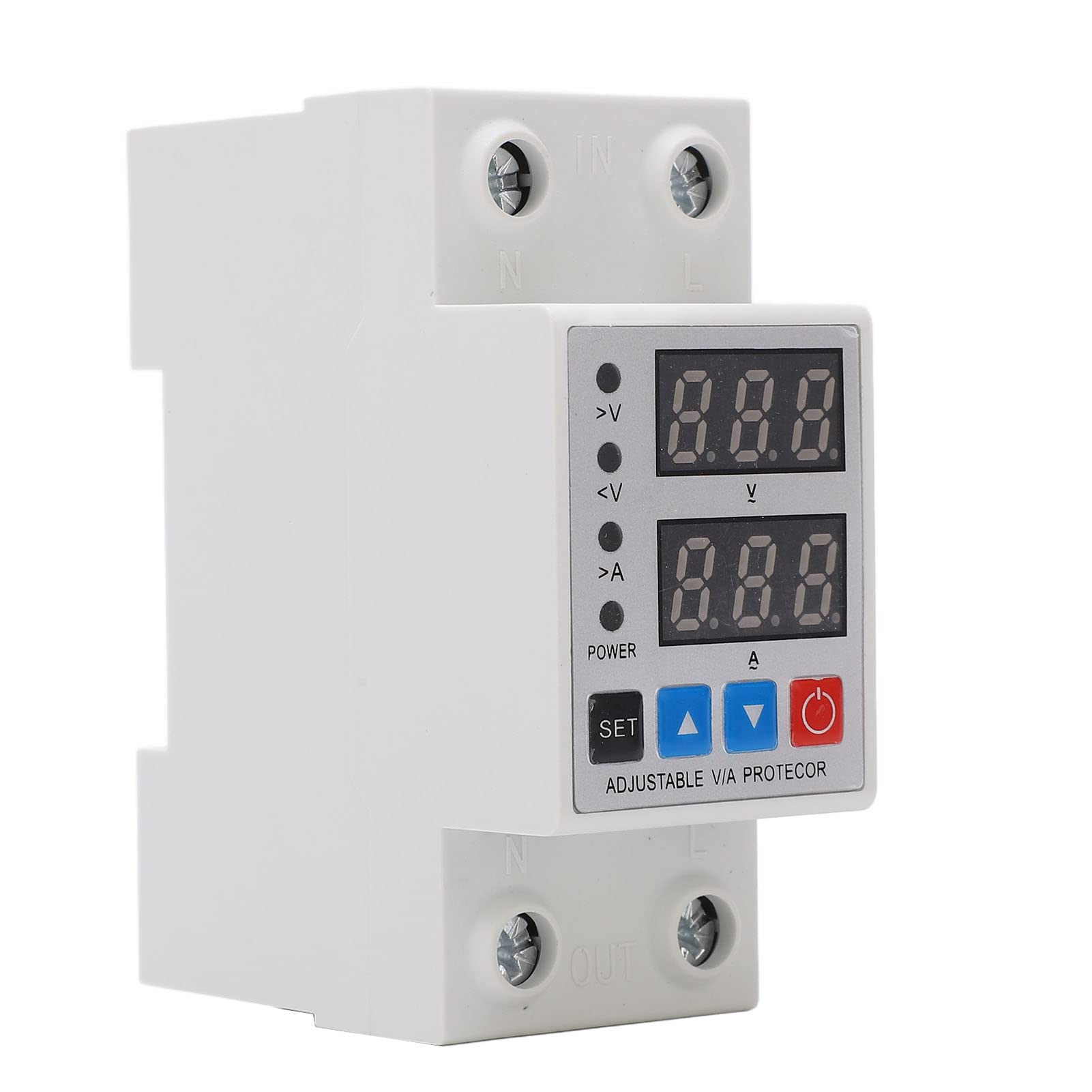Over Under Voltage Protector Voltage Relay DIN Rail 240-300V Digital Display