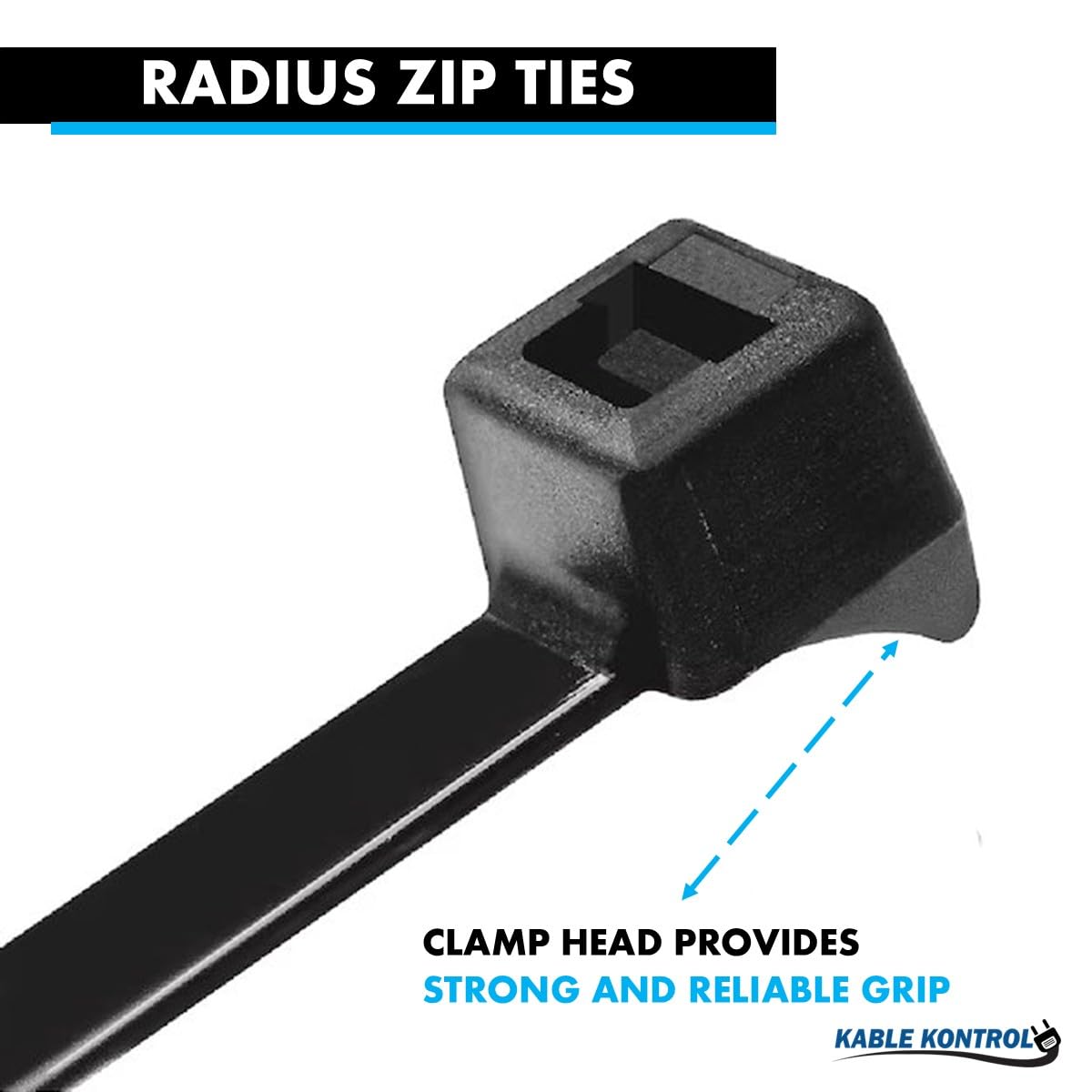 GLOBOMOTIVE Cable Ties (200 Mm X 4.8 Mm) Nylon Self Locking Cable Ties - View #14