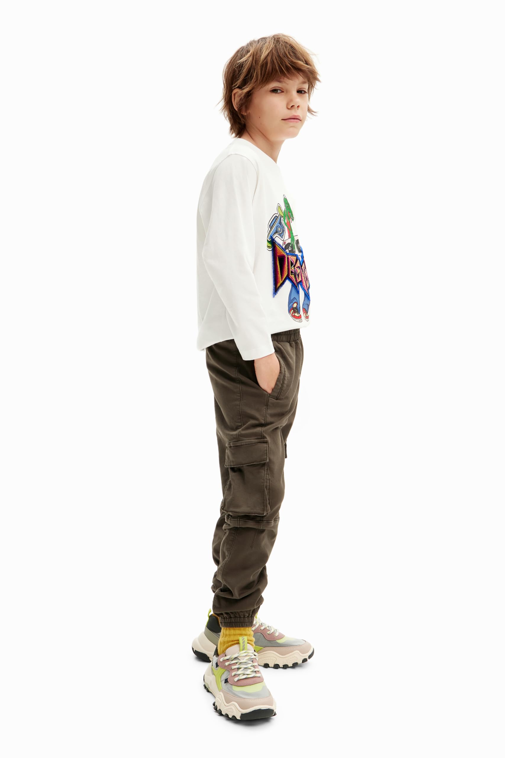 Desigual Boy's Boy Knit Long Trousers Pants, grün, 12 Jahre