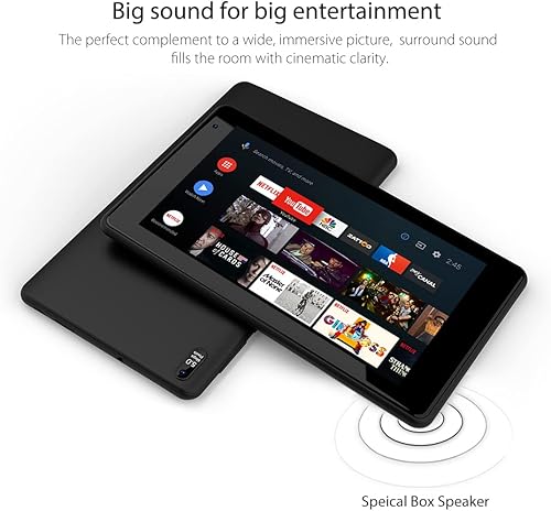Vista 5 de EGOTEK [Actualizado] Tableta WiFi de 7 pulgadas, sistema operativo certificado Android 10 GMS, pantalla táctil de vidrio 2.5D, compatible con WiFi 6