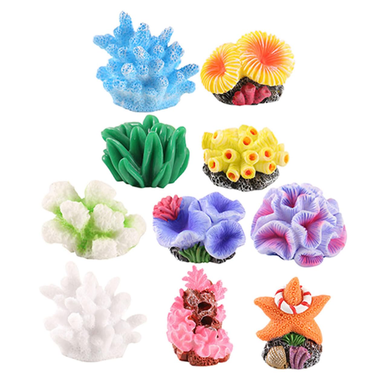 Toyvian 4 Set Di Decorazioni Per Acquari Con Corallo Simulato Decorazioni Per Acquari Nascondiglio Decorativo Per Per Per