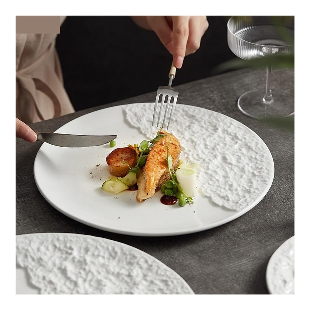 Talerze obiadowe, Talerz ceramiczny do steków w stylu western do restauracji i domu Zestaw obiadowy(S)