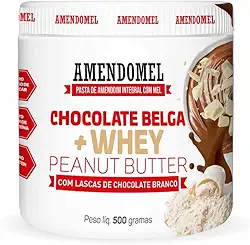 Pasta de amendoim - 500g Chocolate Belga Whey - AmendoMel