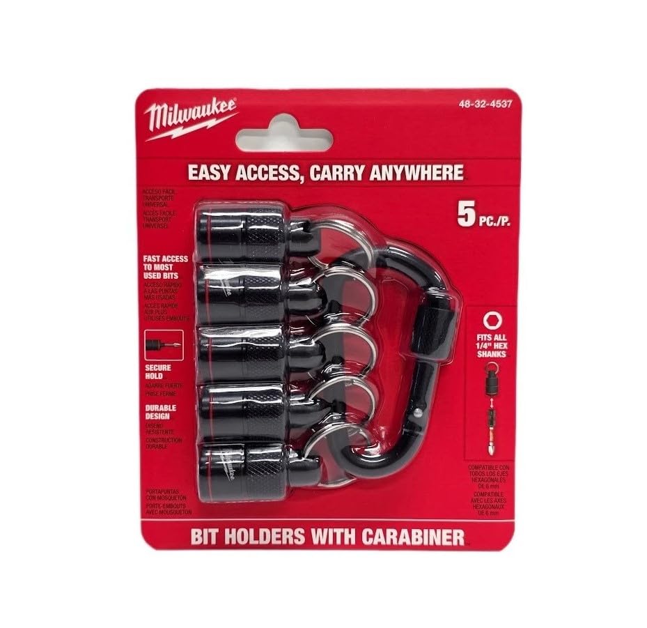 Milwaukee 5PC Bit Holder with Carabiner