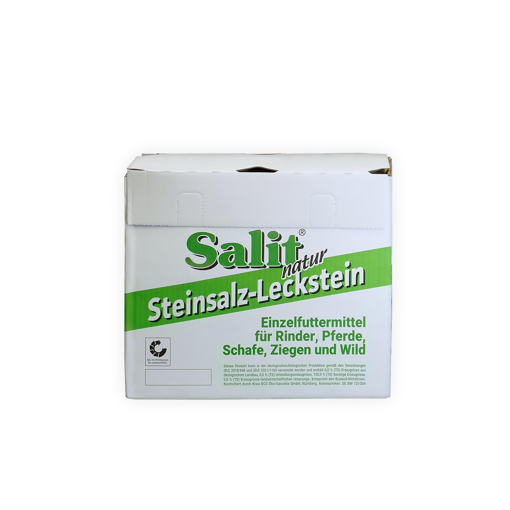 Salit Natur Steinsalz-Leckstein, 4 x 5 kg (20kg), 4er Pack | Für Rinder, Pferde, Schafe, Ziegen und Wild, Witterungsbeständig