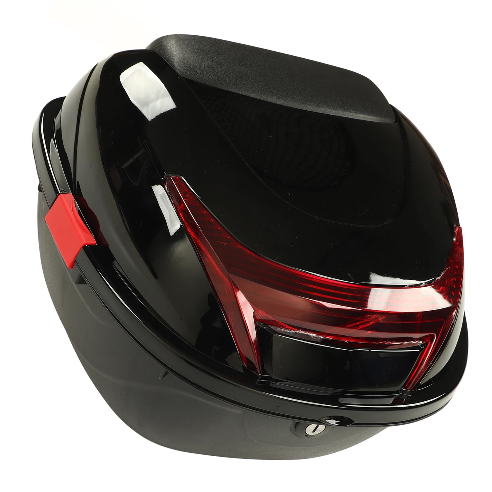 Sxhlseller Baúl Trasero para Motocicleta, Maletero Impermeable con (Black)