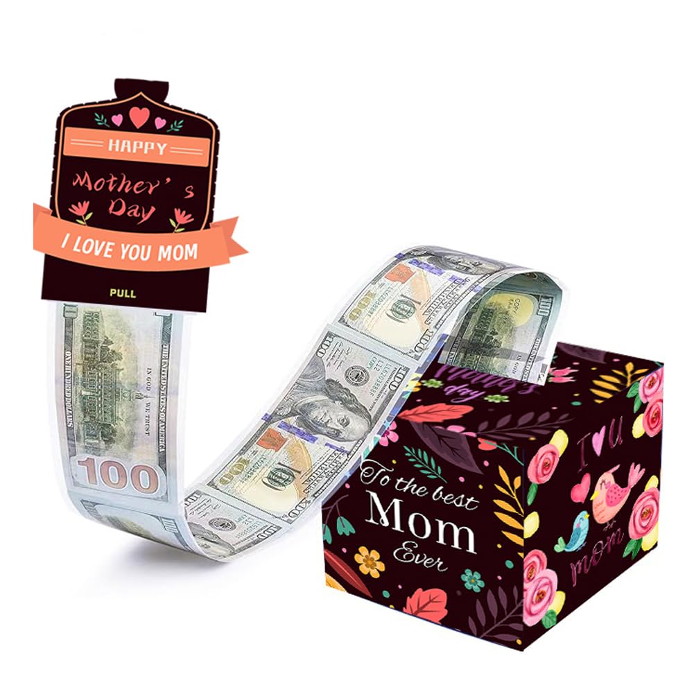 Money Gifts Mother's Day Surprise Box DIY Money Roll Gift Box Surprise Box Money Gifts Packaging Mother's Day Surprise Box Gift Box for Mother's Day for Motherhood Mother's Day