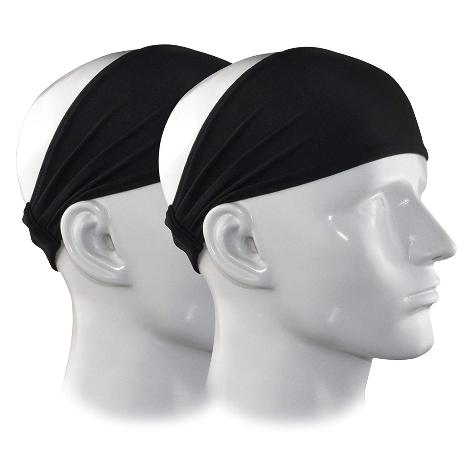 3nh 3NH® 2 Pack 4 Versatile Lightweight Nonslip Moisture Wicking Elastic Sports Headband Sweatband Wrap For Fashion, Yoga And Exercise,One Size All Men& Women |444-picture-36