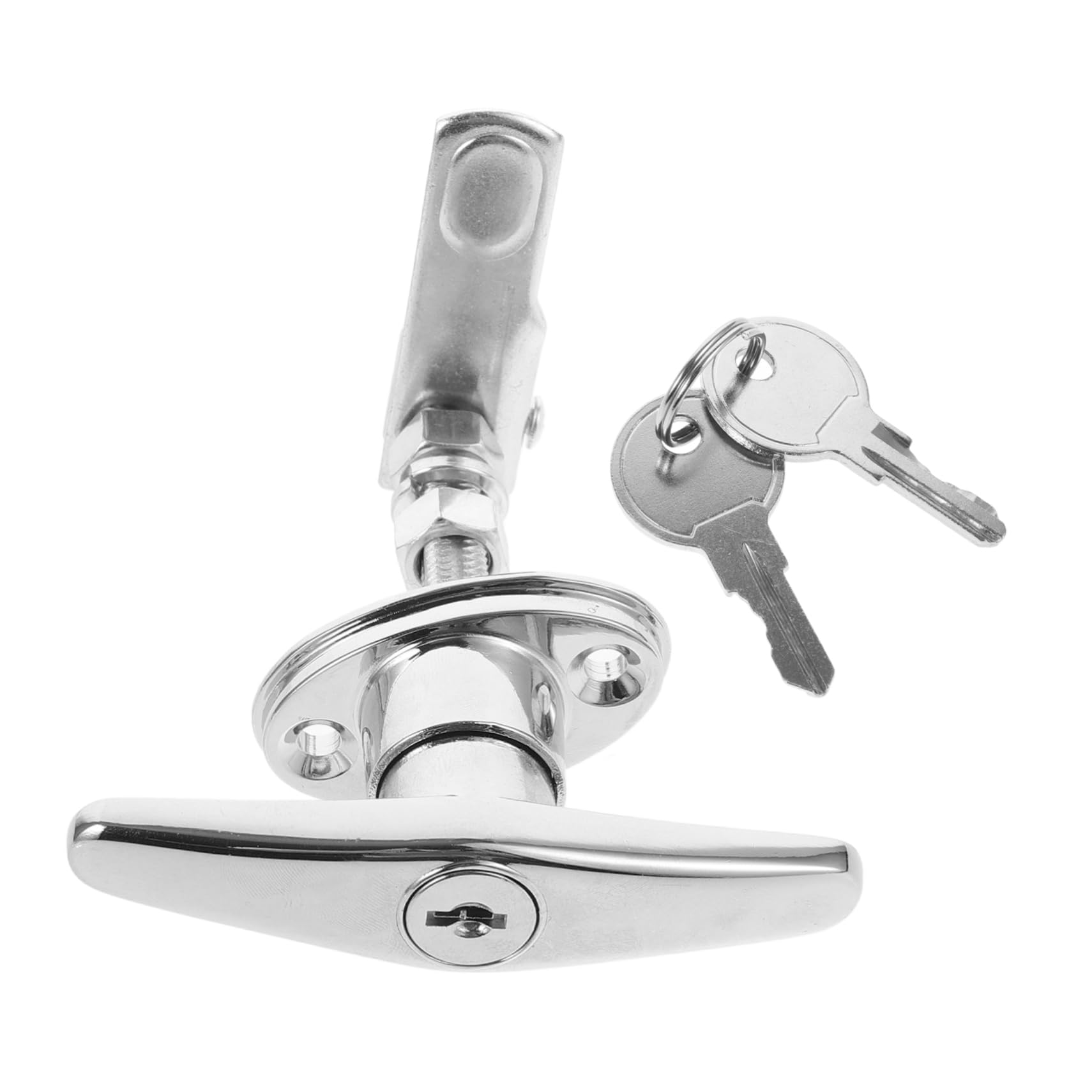 DOITOOL 3 Set Serratura Maniglia Porta Armadio Elettrico Serratura Della Maniglia Della Porta Cassetta Degli Attrezzi Serratura Del Cassetto Chiavistelli Chiave Kit Silver Lega Di Zinco